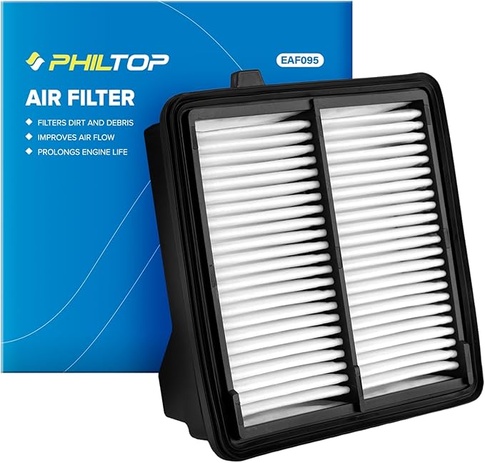 PHILTOP Engine Air Filter, CA10650 Compatible with Honda Fit 2009-2014 1.5L, Improve Engine Performance, Rigid Panel