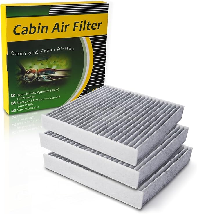 Cabin Air Filter Fits Avalon, Camry, Corolla, Highlander, Prius, RAV4, Sienna, Venza, CX-9, ES250, ES300h, RX450h, RX350, UX250H, NX250, Ascent, Crosstrek, Replacement for CF12157, CP157