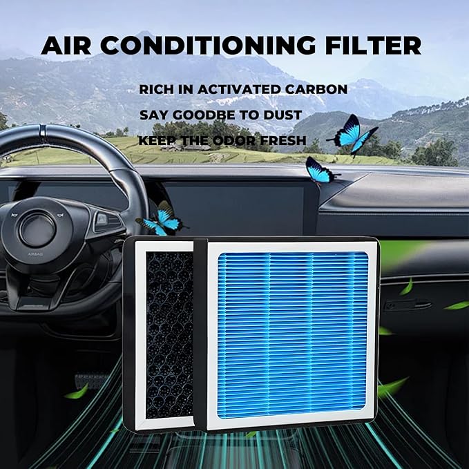 CF11182 Cabin Air Filter With Activated Carbon For Honda Civic,Clarity,CR-V CRV,CR-Z CRZ,Fit,HR-V HRV,Insight,Odyssey & RDX,TLX 2016-2022