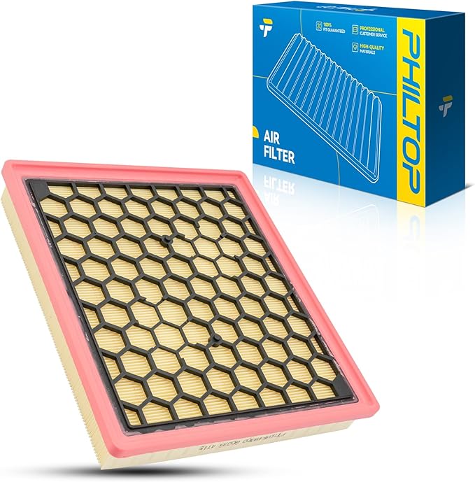 PHILTOP Engine Air Filter, Compatible with CA10685 Buick LaCrosse 2010, 2011, 2012, 2013, 2014, 2015, 2016, Regal 2011-2017, Chevrolet Malibu 2013-2014, Impala 2014, Saab 9-5 2010-2011, Flexible Panel