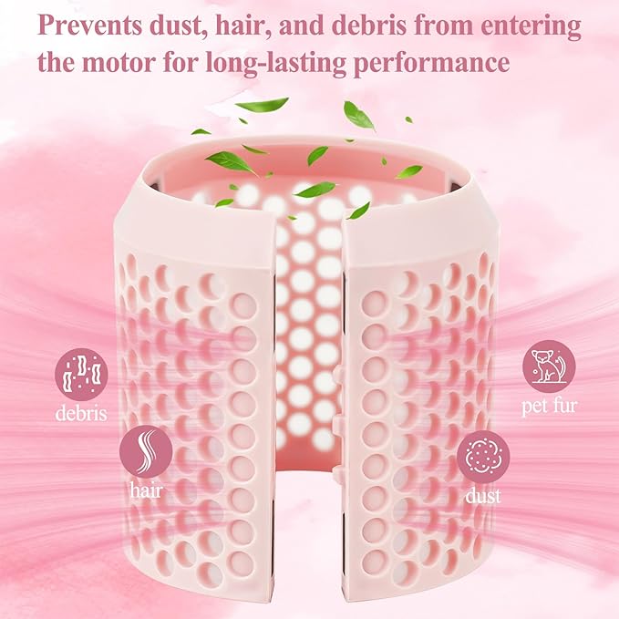 Filter Cage Cover for Dyson Airwrap, Outer Filter Cover Attachment Replacement Compatible with Airwrap Attachment Strainer Replacement, Pink