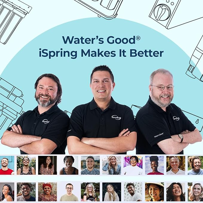 iSpring F3WGB31BM Whole House Water Filter Replacement Pack, Reduces Iron, Manganese, Chlorine, Sediment, Taste, and Odor, Up to 12 Months, 4.5” x 10”, Fits WGB31BM
