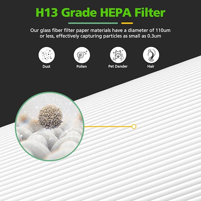 D480 Replacement Filter D4 Compatible with Winix D480 Air Purifier Part No. 1712-0100-00, Includes 1 HEPA and 4 Activated Carbon Filters (1+4)