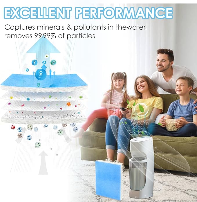 HFT600 Humidifier Filters T for Honeywell Humidifiers Hft600 Hev615 Hev615B Hev615W Hev620 Hev620B Hev620W Hev-615 Hev-615B Hev-615W Hev-620 Hev-620B Hev-620W (6 Pack)