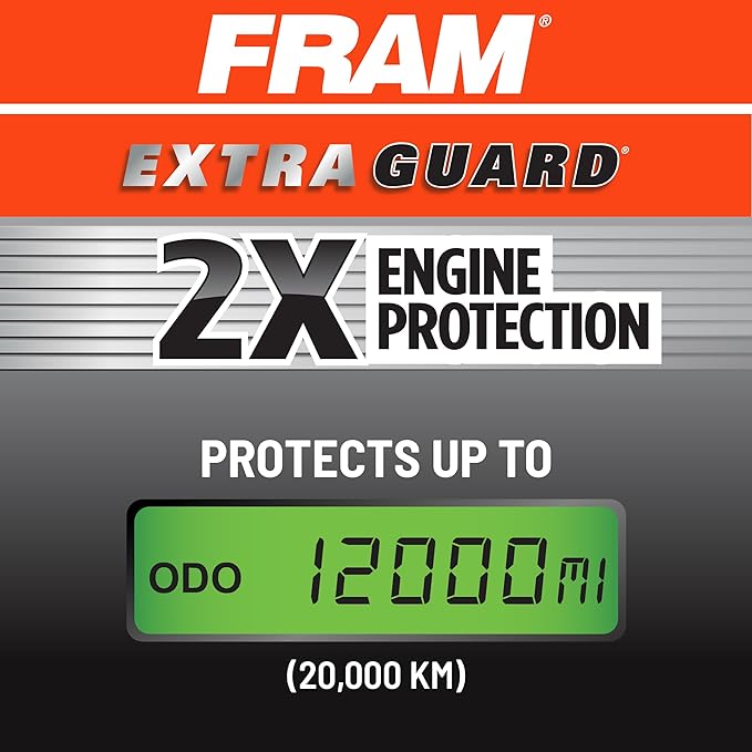 FRAM Extra Guard CA9360 Replacement Engine Air Filter for Select Lexus and Toyota Models, Provides Up to 12 Months or 12,000 Miles Filter Protection