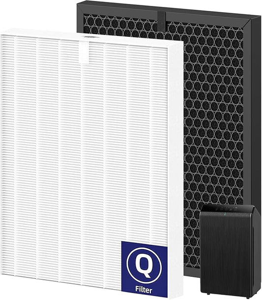 5510 5520 Replacement Filter Q Compatible with Winix 5510, 5520 PlasmaWave Air Purifi-ers, HEPA Air Filter + Activated Carbon Filter Combo for Dust Pollen Pet Smoke, 2 Pack