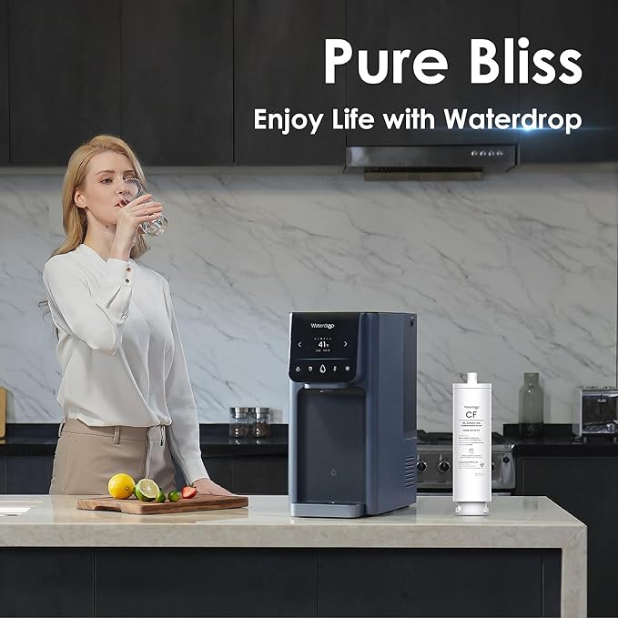 Waterdrop 𝐀𝟏-𝐂𝐅 Filter, Replacement for Waterdrop 𝐀𝟏 Countertop Reverse Osmosis Hot and Cold water Dispenser, 6-month Lifetime