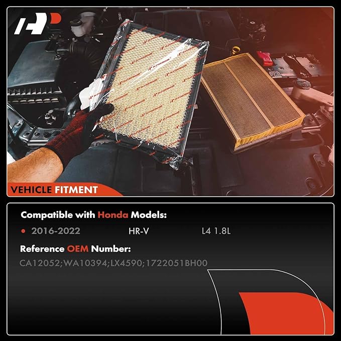 A-Premium Engine Air Filter Compatible with Honda HR-V HRV 2016 2017 2018 2019 2020 2021 2022 1.8L, Replace# 1722051BH00
