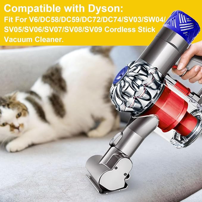 Motor Rear Cover Replacement Parts Compatible with Dyson V6 Vacuum Cleaner,with Post Filter for Dyson V6 DC58 DC59 DC62 DC72 DC74 Accessories,Attachment for DC58 DC59 DC62 DC72 DC74