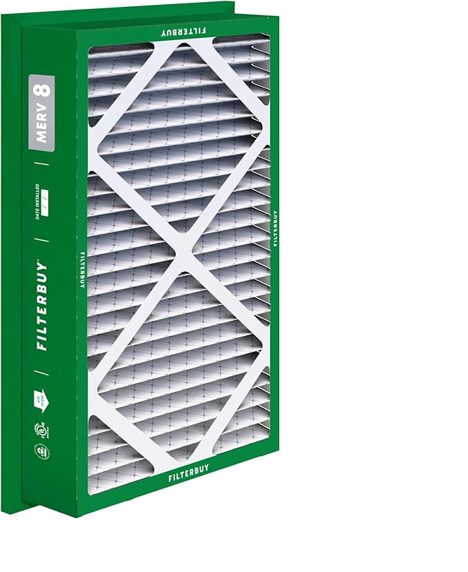 Filterbuy 20x30x5 Air Filter MERV 8 Essential Dust & Allergy Defense (3-Pack), Electrostatic Pleated HVAC AC Furnace Filters Replacement for Honeywell Return Grille (Actual Size: 18.38 x 28.63 x 3.69)