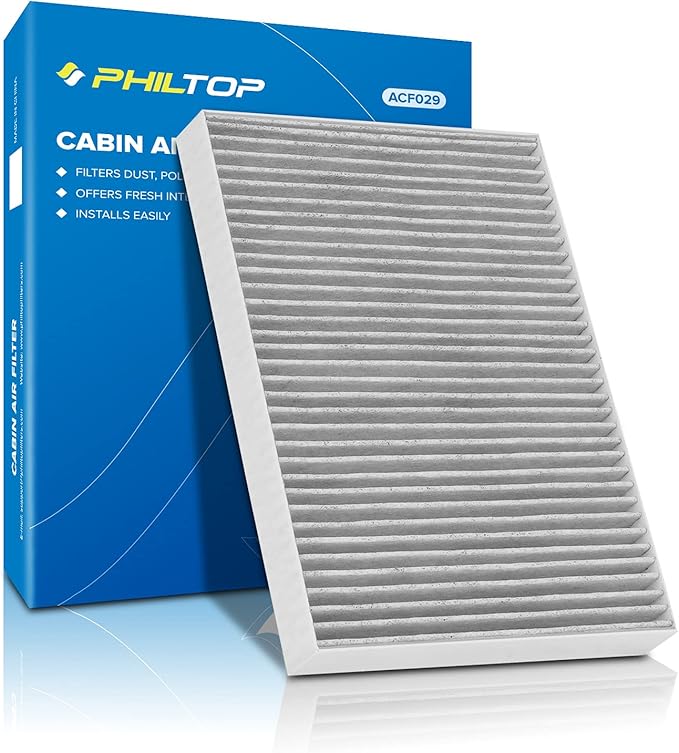 PHILTOP Cabin Air Filter w/Activated Carbon, Compatible with CF11668 Dodge Charger 2011-2023, Challenger 2011-2023, Chrysler 300 2011-2023