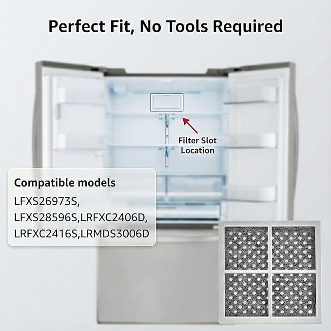 OEM Quality Refrigerator air filter replacement For LG LFXS26973S,LFXS28596S, LRFXC2406D,LRFXC2416S, LRMDS3006D,LRYXC2606S, LMXC23746S,LMXC23746D