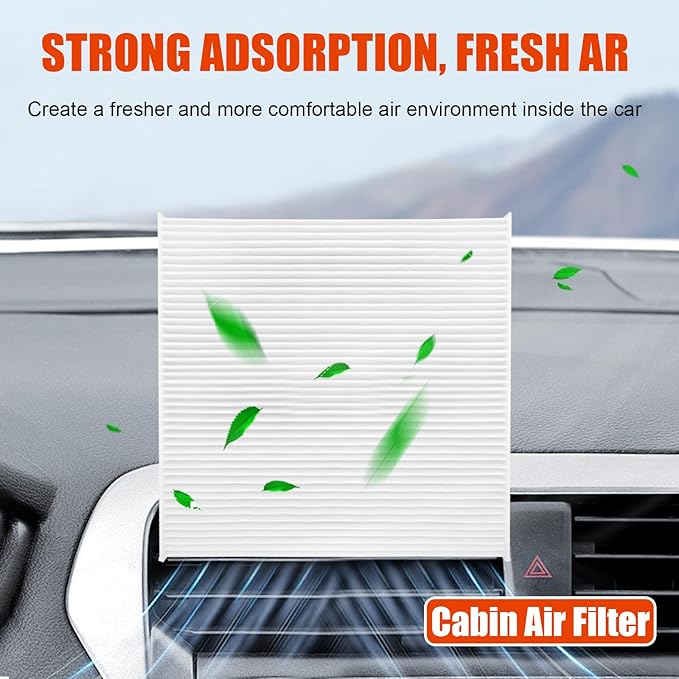 Engine Air Filter Replacement 17220-RV0-A00,80292-SDA-A01 Cabin Air Filter Combo Set for Honda Odyssey V6 3.5L 2011 2012 2013 2014 2015 2016 2017,2-Pack