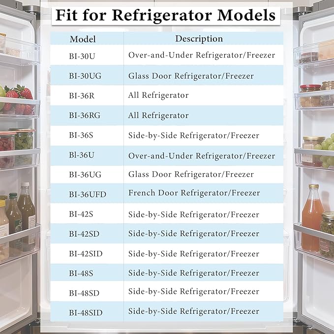 Air Filter Replacement Compatible with Sub-Zero Refrigerator Air Purification Cartridge 7042798, 7007076, 7007067