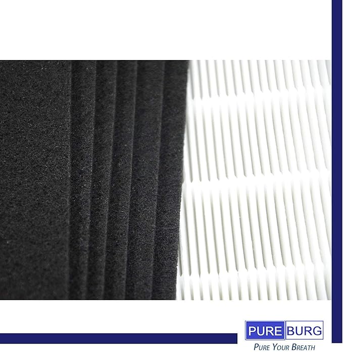 PUREBURG 115115 Replacement Filter Compatible with Winix C535 909 9800 5300 6300 5300-2 6300-2 P300 C535 5000b 5000 5500 WAC5300 WAC5500 WAC6300 Air Purifiers,H13 HEPA