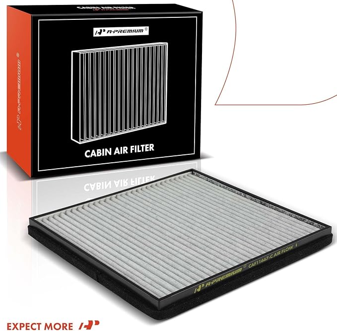 A-Premium Under Hood Cabin Air Filter with Activated Carbon Compatible with Chevrolet Camaro 2010 2011 2012 2013 2014 2015