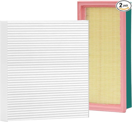 White Cabin Filter & Engine Air Filter Kit for Nissan Murano 2024 2023 2022 2021 2020 2019 2018 2017 2016 2015