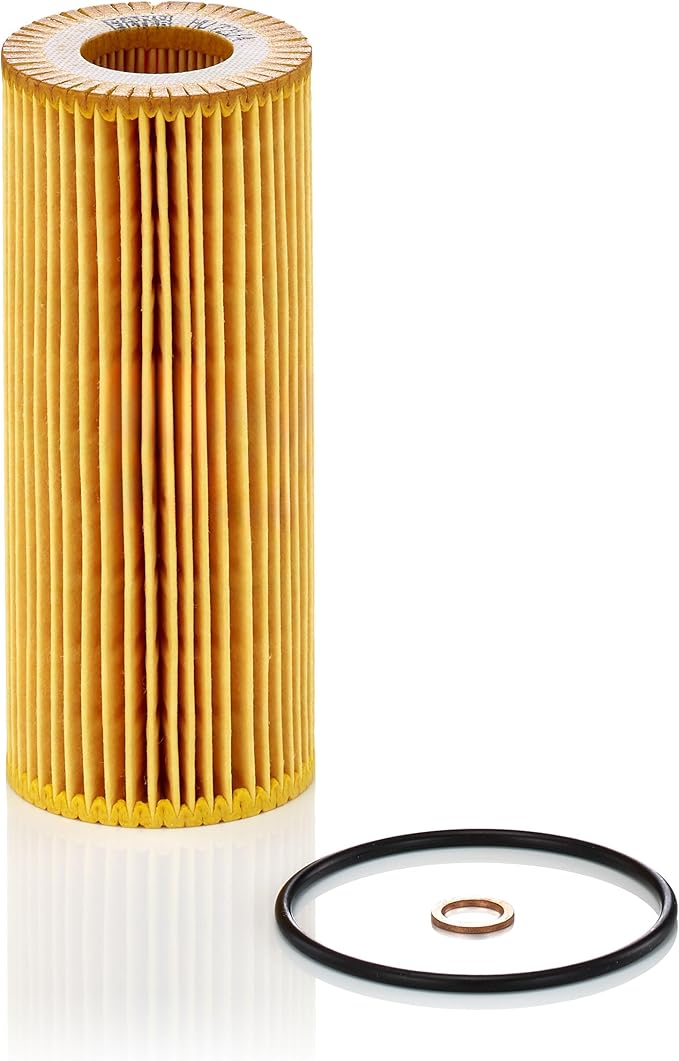 Mann Filter HU 721/4 x Cartridge Oil Filter Replacement with Oil Drain Plug Gasket Compatible With BMW 335d (2009-2011), X5 xDrive35d (2009-2013)
