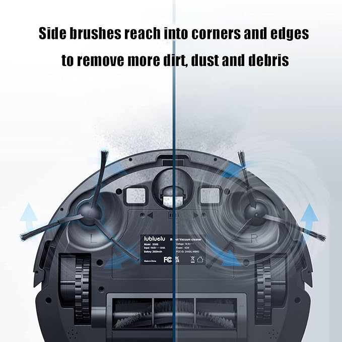 9PCS Accessories Set Replacement for Lubluelu SG60 SL60D SL61 Robot Vacuum Cleaner Spare Parts, Roller Main, Side Brush, Hepa Filter