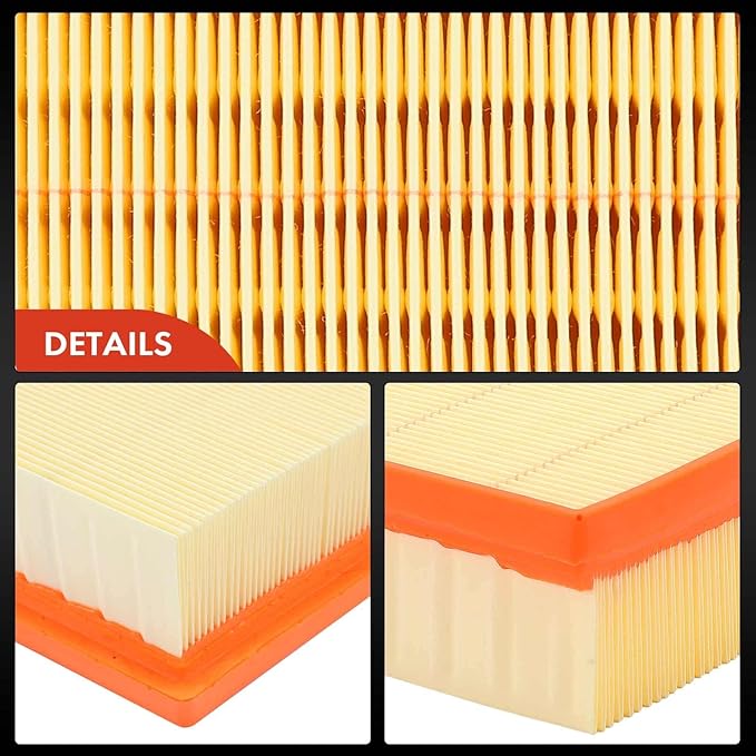 A-Premium Engine Air Filter Compatible with Dodge & Mercedes-Benz & Freightliner Sprinter 2500,3500, 2007-2022, Flexible Panel, Replace# 2E0129620B