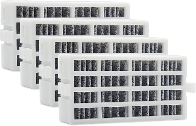 W10311524 4-PACK Air Filter Replacement for Whirlpool Refrigerator, Also Fits 2319308, W10335147, W10335147A, W10335147, W10315189, 1876318, AIR1, FreshFlow Air Filter, AP4538127, AH2580853, EA2580853