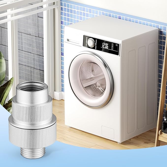 85470 Washing Machine Water Filter, Upgraded Inline 85470 Washing Machine Water Filter Compatible with Most Standard Washers, Leak-Free Aluminum Alloy Design