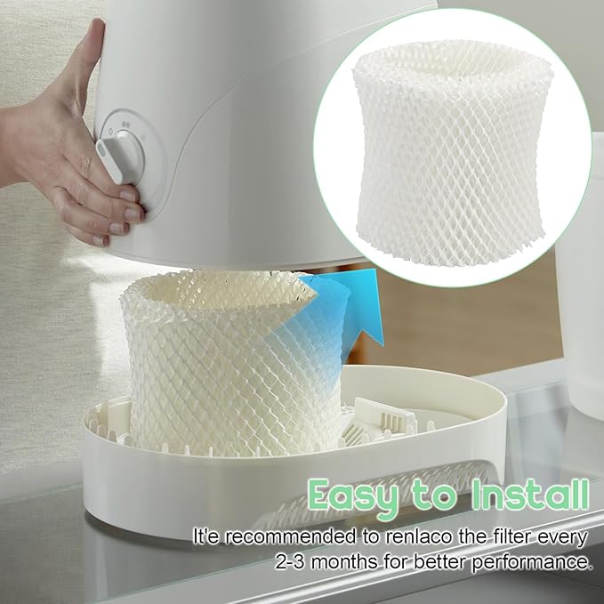 Humidifier Wicking Filters Replacement for Honeywell HC-888, HC-888N, Filter C, HCM-890, HEV-320 Series, Compatible with Duracraft DCM-200, DH-890, 4 Pack