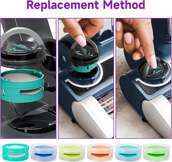 6 Pack for Shark Odor Neutralizer Cartridge Replacement Shark Vacuum Odor Neutralizer Cartridge UV900 ZU102 LA702 AZ3002 AZ4002 AZ3000 HZ3000 HZ3002 IZ862H IZ562H ZD550 Vacuum Part# 1541FC3000