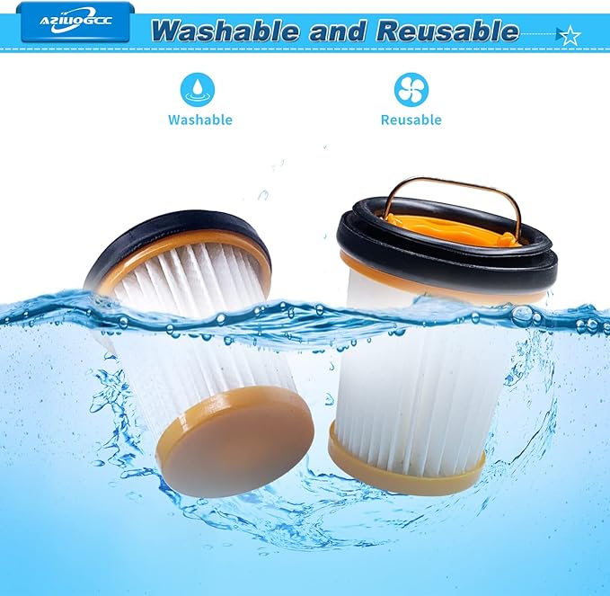 Vacuum Filter for Shark, Filters Replacement for Shark ION W1 S87 Cordless Handheld Fabric Vacuums WV200, WV201, WV205, WV220, Part # XHFWV200, 8 Pack