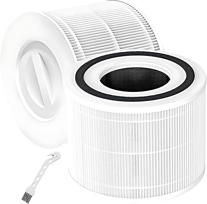 Replacement Filters for LEVOIT Core 300, Core 300S Air Purifier, Core 300-RF, Core P350, 3-in-1 Activated Carbon Filtration for Dust,Lint,Pollen,Pet Dander etc. Replace Part #Core P350-RF, 2-Pack