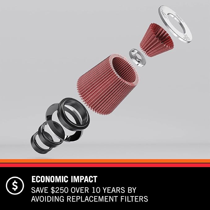 K&N Vent Air Filter/Breather: High Performance, Premium, Washable, Replacement Engine Filter: Flange Diameter: 0.75 in, Filter Height: 1.125 in, Flange Length: 0.4375 in, Shape: Breather, 62-1560