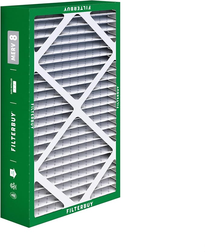Filterbuy 16x26x5 Air Filter MERV 8 Essential Dust & Allergy Defense (3-Pack), Pleated HVAC AC Furnace Filters for Electro-Air, Emerson, White Rodgers, and More (Actual Size: 16.00 x 25.75 x 4.88)