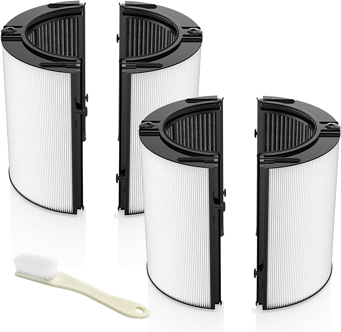 2-Pack 360° Combi 2-IN-1 HEPA + Carbon Filter for Dyson HP1 PC1 TP09 TP07 TP06 TP04 TP10 TP4A TP7A HP04 HP06 HP07 HP09 HP10 HP4A HP7A PH01 PH02 PH03 PH04 PH3A DP04 Air Purifier, #965432-01