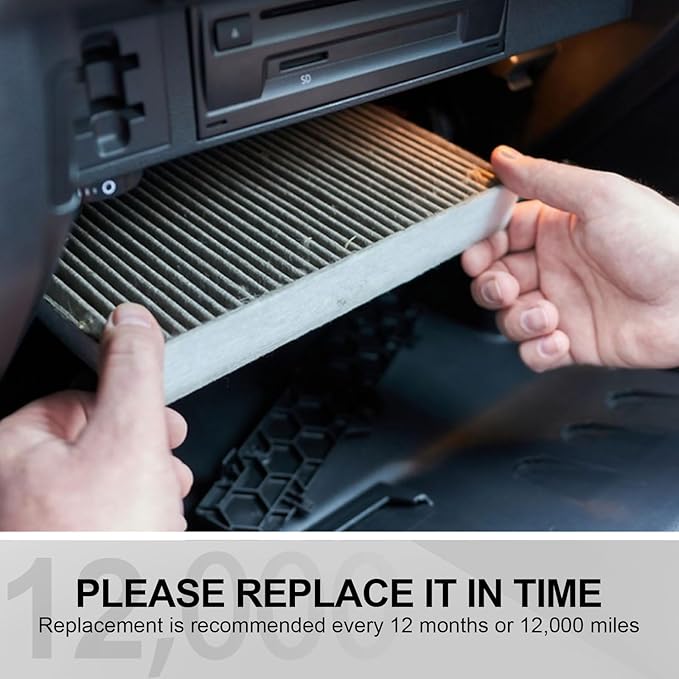 Comb Engine Cabin Air Filters for Kia Carnival 3.5L 2026 2025 2024 2023 2022 (Except Hybrid) (Cabin Filters Located Rear under the Hood & Glove Box)