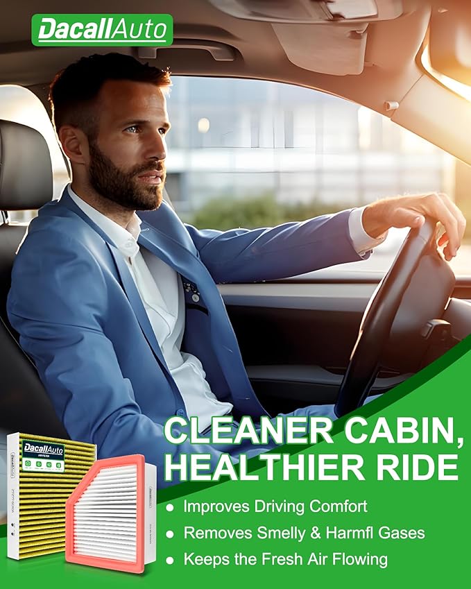 Activated Carbon Cabin & Engine Air Filter Set fit for Nissan Rogue I4-2.5L (2021–2023), Rogue L3-1.5L (2022-2025) Replace Part NO. 27277-6RC0A 16546-6RA0A