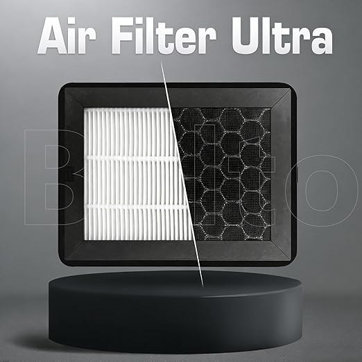 2Pcs HEPA 13 & Activated Carbon P2S Air Filter for Bambu Lab P2S External Exhaust Fan – 3D Printer P2S Filter Replacement, Dual-Layer Filtration for VOCs, UFP & Odor Control, Bamboo P2S Accessories