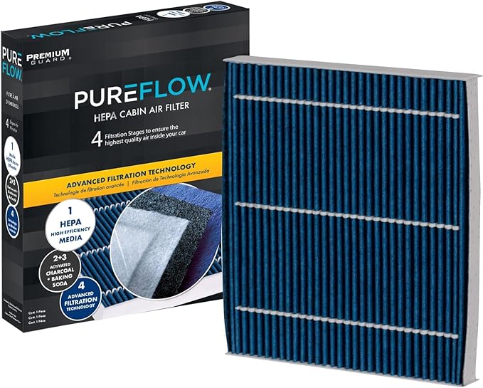 PureFlow HEPA Cabin Air Filter PC4579HX | Fits 2016-2024 Ram 1500, 2016-2025 2500, 3500, 2019-2024 1500 Classic, 2011-2024 5500, 4500, 4000, 2023-2025 Jeep Wagoneer L, Grand Wagoneer L