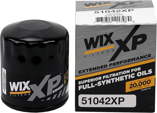 WIX 51042XP WIX XP Oil Filter Replacement, Built for Synthetic Oil - Compatible With Various GM Cars Trucks (75-76) (96-12) - Various Light Duty applications - Chevrolet, Buick, Cadillac (75-12)