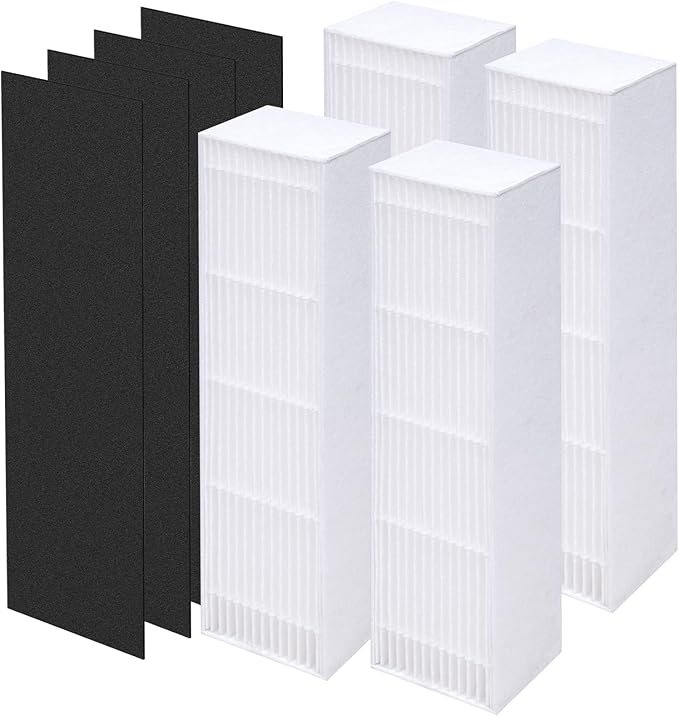 4-Pack HFD-010/HFD-110 Replacement Filter Compatible with Honey-Well HFD-010 and HFD-110 Purifiers