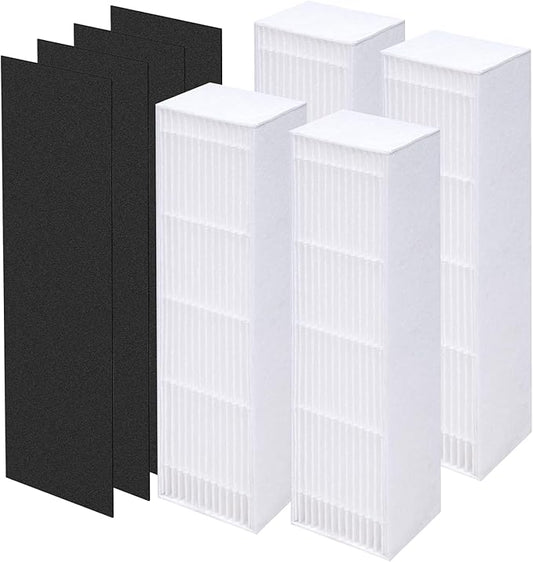 4-Pack HFD-010/HFD-110 Replacement Filter Compatible with Honey-Well HFD-010 and HFD-110 Purifiers