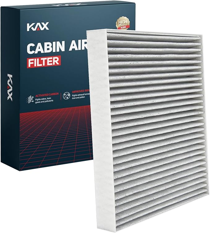 KAX HEPA Cabin Air Filter with Activated Carbon, CF10743 Replacement for Grand Caravan, Town & Country, Q50, Frontier, G37, Armada, TITAN, QX80, TITAN XD, G35, QX50, Q60, M35, Routan, EX35