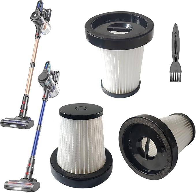 3 Pack Hepa Filters Compatible with NADALY A13 Cordless Vacuum, Spare Filter Parts or Accessories for NADALY Wireless Vacuum.