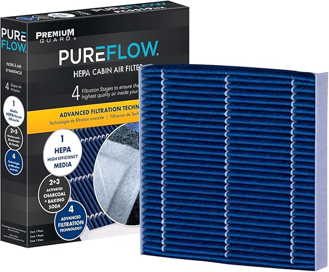 PureFlow HEPA Cabin Air Filter PC99374HX | Fits 2020-2025 Nissan Versa, 2017-2025 Kicks