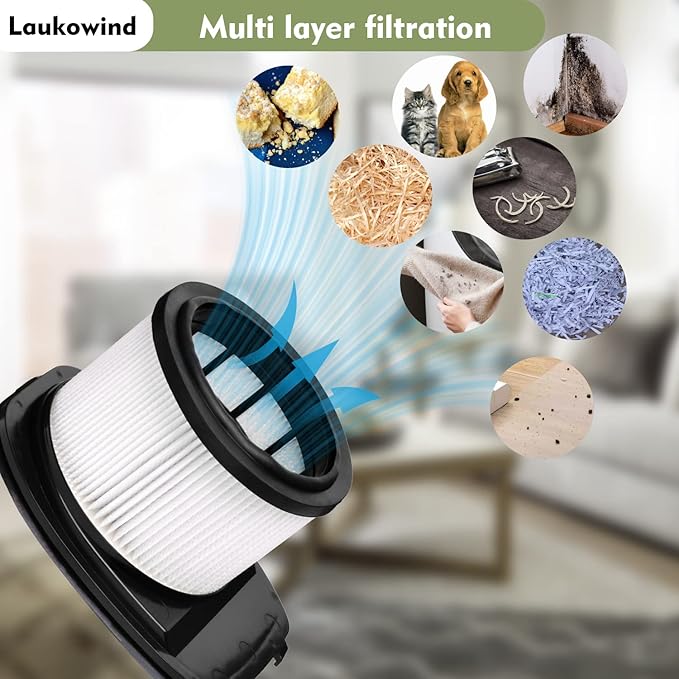 for Shark IZ362H IZ462H IZ363HT IZ163H IZ483H Replacement Filter Anti-Allergen Lightweight Cordless Stick Vacuum Vertex Ultra Pet Plus Power IZ482H IZ162H IZ361H 2 Filters +12 Foam Felt Kit