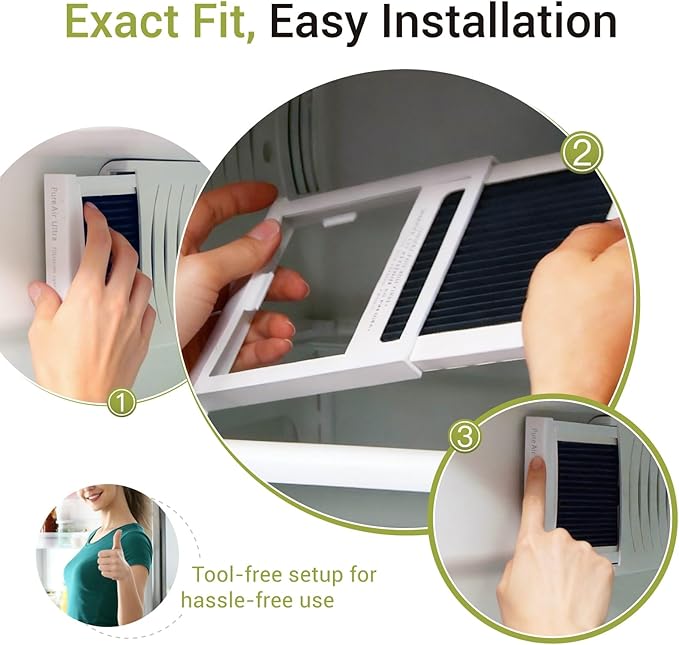 3 Pack Upgrade Refrigerator Air Filter Replacement Compatible with Frigi-daire PAULTRA Pure Air Ultra and Elec-trolux EAFCBF Fridge Fit for 242061001 242047801 242047804 241754001