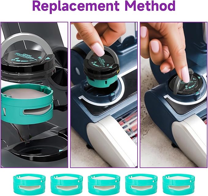 5 Pack for Shark Odor Neutralizer Cartridge Replacement Shark Never Change Odor Cartridge UV900 HP300 ZU102 LA702 AZ3002 AZ4002 AZ3000 HZ3000 HZ3002 IZ862H IZ562H ZD550 Vacuum Part# 1541FC3000