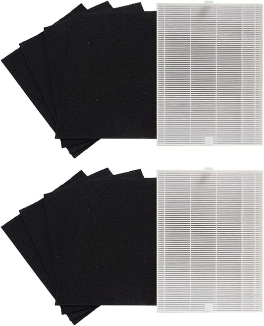 PUREBURG Replacement Filter Compatible with Coway AP-1216L Tower Mighty Air Purifier,H13 HEPA Activated Carbon Pre-Filters Air Clean Dust VOCs Odor (2+8)
