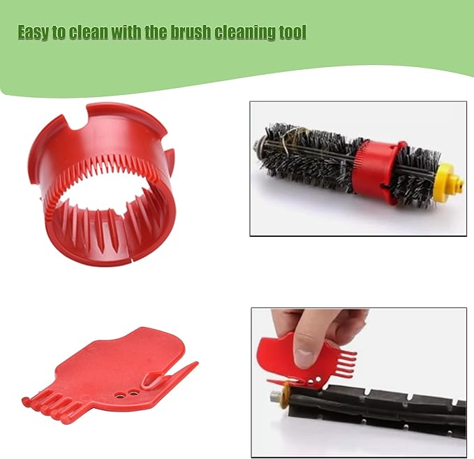 LOVECO Replacement Parts Kit for iRobot Roomba 675 645 655 671 677 Robotics,6 Filter,8 Side Brush,3 Bristle and Flexible Beater Brush