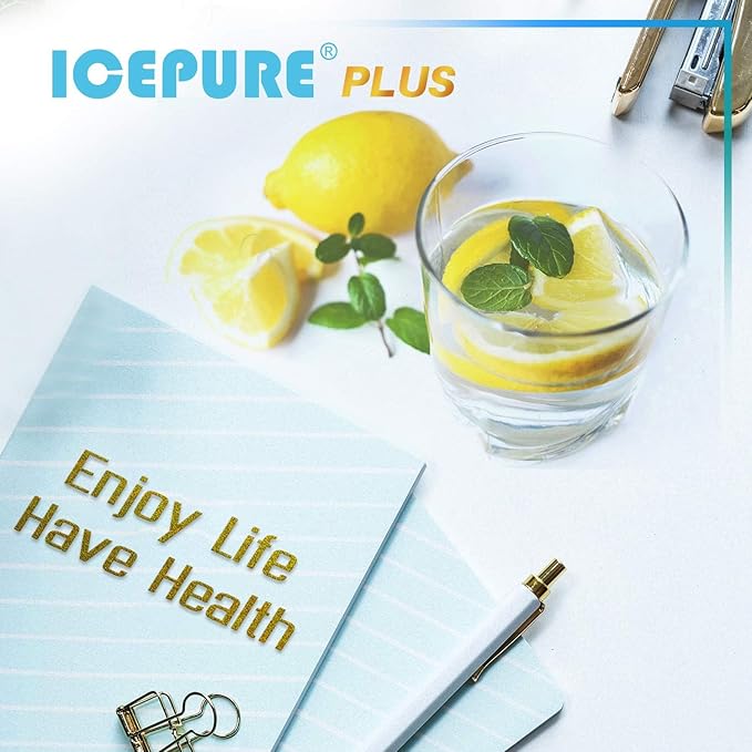 ICEPURE PLUS ADQ747935 NSF/ANSI 53 Certified Replacement for LG LT1000P MDJ64844601, Kenmore Elite 9980, LT1000PC ADQ74793501 LT1000 RWF4700A RWF4700AB Refrigerator Water and LT120F Air Filter, 4Combo