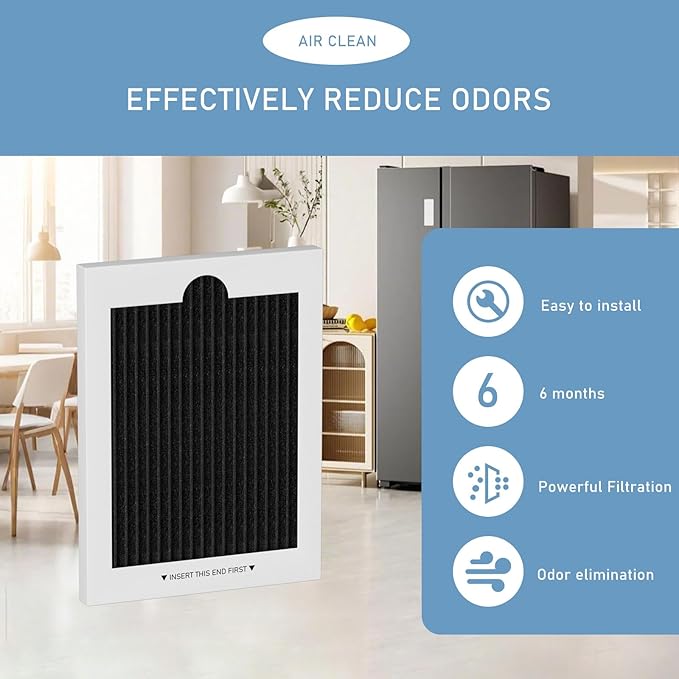 RAFVRF Air Filter Replacement Compatible with Viking Air Filter Part Rafvrf, Also Compatible with the Freestanding French-Door RVRF336 and RVRF3361 Models, 3 Pack